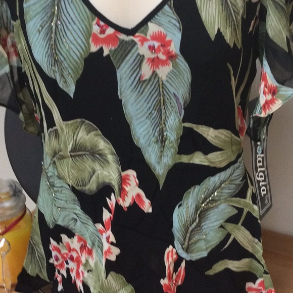 NWT Soft Flowing Nostalgia Blouse and Matching  Skirt Sz M - Picture 8 of 8